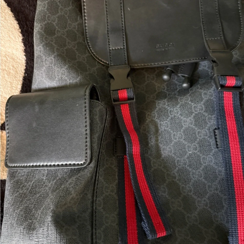 Gucci Backpack with Black and Red Accents - Picture 5 of 11
